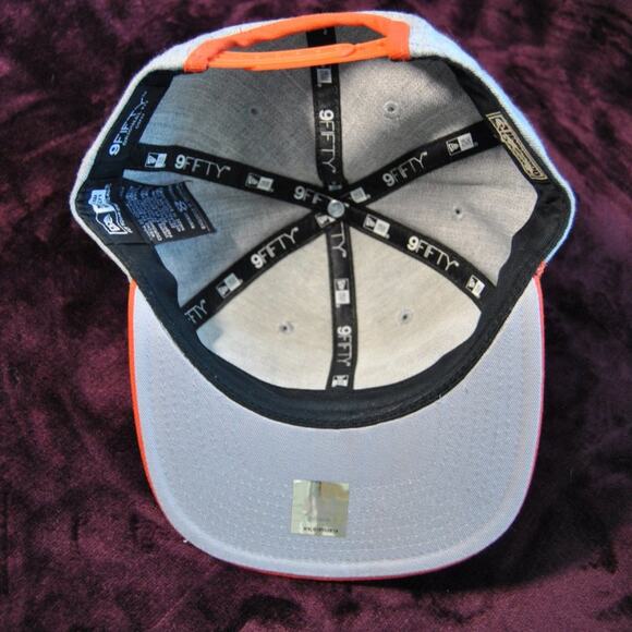 Cleveland Cavaliers New Era 9Fifty Orange & Gray Snap Back Hat (OSFM) - Picture 10 of 10